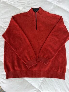 Men's Half-Zip Cashmere Sweater